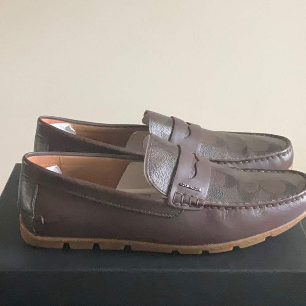 Coach Mott Driver Sig PVC Loafers - Mahogany - Picture 4 of 9